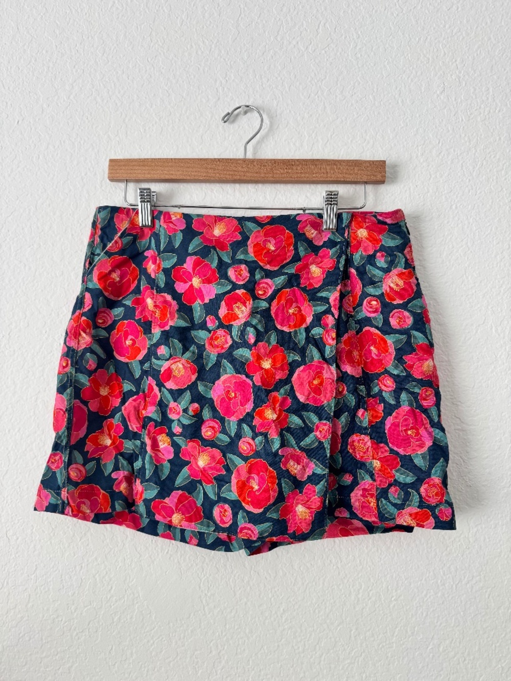 Handmade Floral Print Biarritz skort 100% cotton